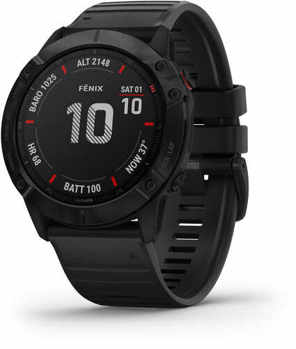 Garmin fenix 6 Sapphire Watch Black Carbon