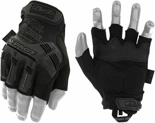 Mechanix Wear M-pact Fingerless Covert Xl Black Synthetic Leather Gloves