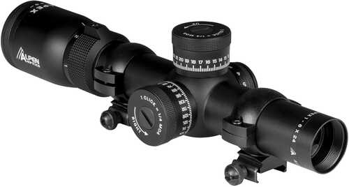 Alpen 4010 Apex 1-6X 24mm Obj 109.60-18.90 ft @ 100 yds FOV 30mm Tube Black Finish Illuminated AR-BDC