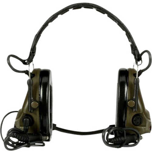 Peltor Mt20h682fb09cy Comtac V Hearing Defender Headset 23 Db Over The Coyote Ear Cups With Black Headband For Adul