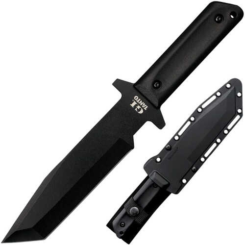 Cold Steel Cs-80PGTK G.I. Tanto 7" Fixed Plain 1055 Carbon Blade Black Polypropylene Handle