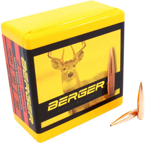 Berger Bullets 25586 Elite Hunter 25 Cal .257 133 Gr Boat-tail (bt) 100 Per Box