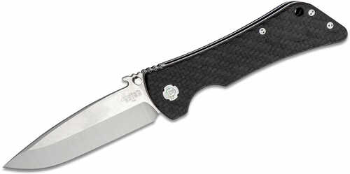 Southern Grind Sg02050008 Bad Monkey 4" Folding Tanto Plain Satin 14c28n Steel Blade 5.25" Black Textured Carbon Fiber H