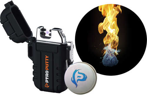 Pyro Putty PPARC1 Dual Arc Plasma Lighter Black