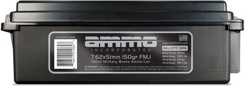 7.62 NATO FMJ 120 Rounds Ammo Inc Ammunition