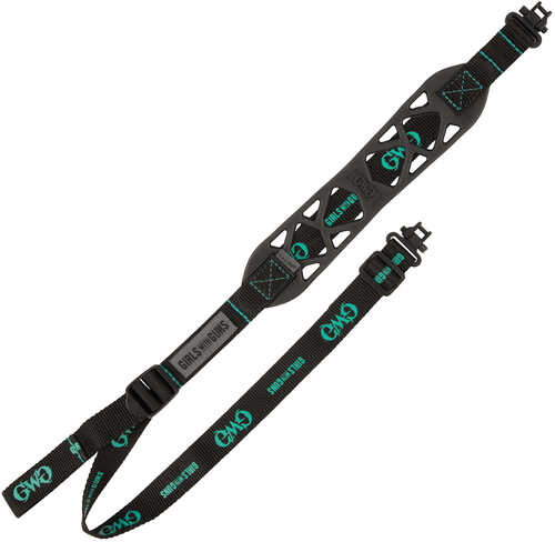 Allen Girls With Guns Black Label Sling Made Of Rubber 22.50"-39" OAL Swivels & Adjustable Design For