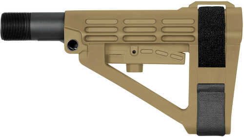 Sb Tactical  Sba4 Brace Synthetic Flat Dark Earth 5-Position Adjustable For AR-Platform (Tube Not Included)