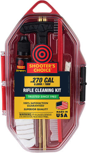 Shooters Choice SRS270 Cleaning Kit 6.8mm/7mm/270 Cal Firearm Type Rifle Nylon Bristle