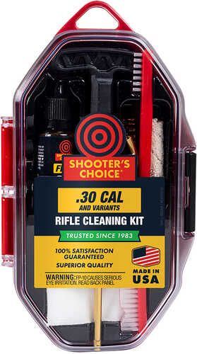 Shooters Choice SRS30 Cleaning Kit 7.62mm/8mm/30 Cal/32 Cal Firearm Type Rifle Bronze/Nylon Bristle
