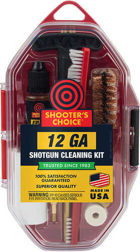 Shooters Choice SRS12 Cleaning Kit 12 Gauge Firearm Type Shotgun Bronze/Nylon Bristle