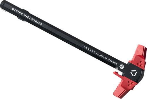 Strike Industries T-Bone Charging Handle .223/5.56X45mm Nato Red Polymer Handles Aluminum Shaft For A