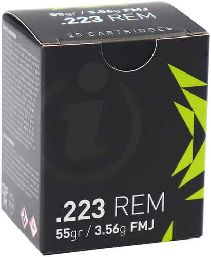 223 Rem 55 Grain FMJ 20 Rounds Ammo Inc Ammunition 223 Remington