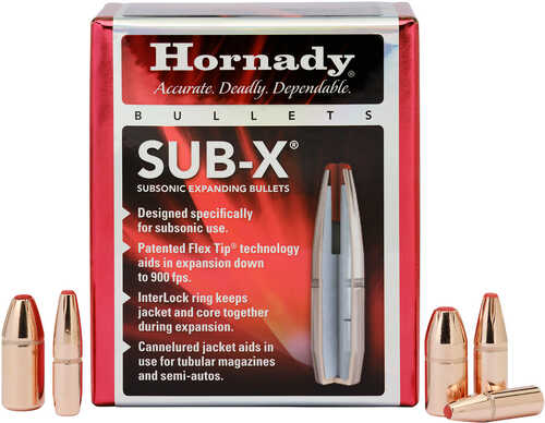 Hornady 45031 Sub-X 45 Cal 395 Gr Subsonic-Expanding 50 Per Box
