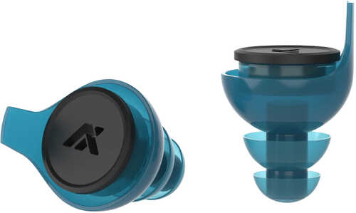 Axil LLC XPR-SBM/L Reactor In The Ear Plugs With Blue Finish & 5Db Or 33Db For Adults 1 Pair Includes M/L Tips