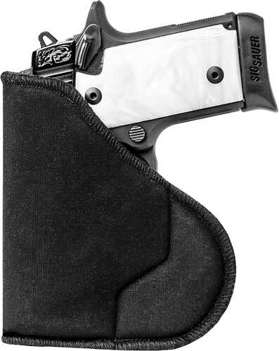 Sentry 35wb01bk Hexgrip Iwb/pocket Black Nylon For .380 Semi-autos Up To 2.75" Barrel Ambidextrous