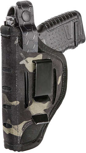 Sentry 35ah05bk Nylon Iwb/owb Black Belt Clip Mount 3.25" - 3.75" Med/lg Auto Ambidextrous