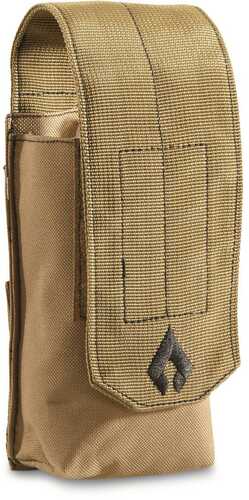 Advance Warrior Solutions Arotsmpbl Single Mag Pouch Open Top Black, Molle Attachment For Ar Style Mags