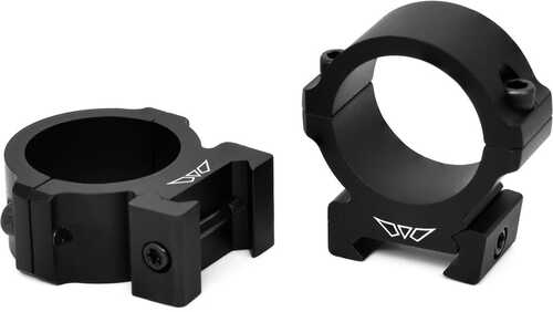 Warne V602m Vapor Horizontal Ring Set Matte Black 1" Tube High