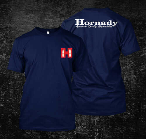 Horizon Design 30995 Hornady T-shirt Logo Stamp Indigo 2xl