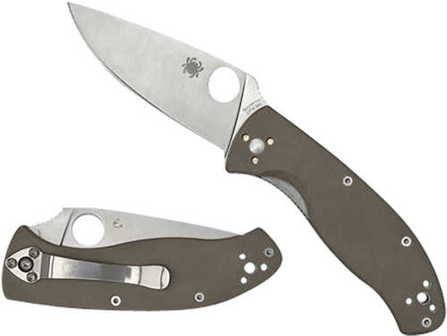Spyderco C122GBNM4PS Tenacious 3.35" Folding Part Serrated CPM M4 Blade/Brown Textured G10 Handle Includes Pocket Clip
