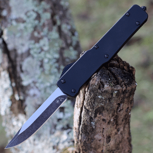 Templar Knife Mnor331 North Of Richmond Slim 3.43" Otf Drop Point Plain Black Oxide 440c Ss Blade/ 5.05" Red/white/blue