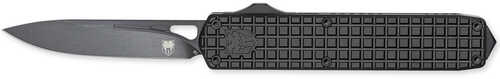 Cobratec Knives Mamba Large Plain Black Ticn D2 Steel Blade/4.75" Black Textured Aluminum Handle