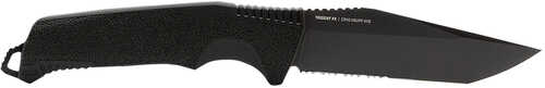 S.o.g Sog17120257 Trident Fx 4.20" Fixed Tanto Part Serrated Tini 1.4116 Ss Blade, Black Textured Grn Handle