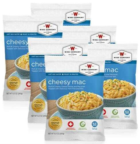 Wise Foods Outdoor Packs 6 Ct/4 Servings Cheesy Macaroni 2W02205
