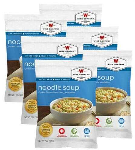 Wise Foods Outdoor Packs 6Ct/4 Serving Chicken Flavored Noodle Soup 2W02217