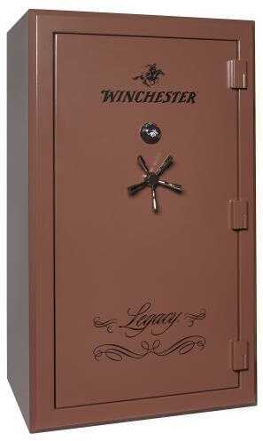 Winchester Safes L72425313E Legacy 53 Gun 72" H x 42" 30" D (Exterior) Electronic Lock Saddle Brown