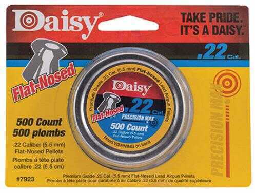 Daisy 22 Caliber 14 Grain Flat Nosed Air Gun Pellets, Tin Of 500