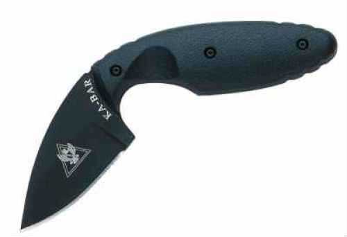 Ka-Bar 1480 TDI Law Enforcement Knife Fixed 2.31" AUS-8A SS Drop Point Plain Fiberglass Reinforced Nylon Black