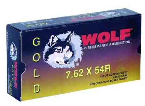 7.62X54mm Russian 150 Grain Full Metal Jacket 20 Rounds Wolf Ammunition
