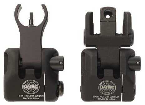 LWRC Skirmish Sights Front and Rear Picatinny Black Finish 200-0065A01