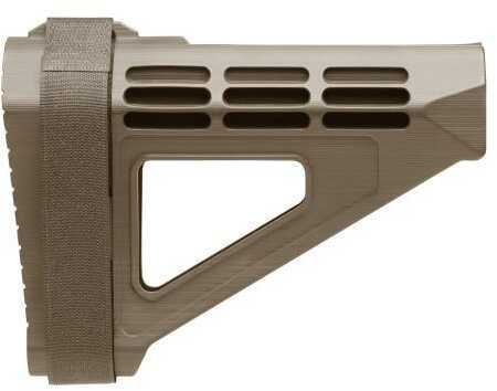 SB Tactical SBM4-02-SB AR Brace SMB4 Elasto-Polymer FDE 7.2" L x 2.1" W