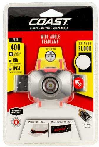 Coast 21304 FL60 Headlamp 300 Lumens AAA (3) Red/Black