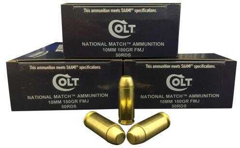 10mm 180 Grain Full Metal Jacket 50 Rounds Colt Ammo Ammunition