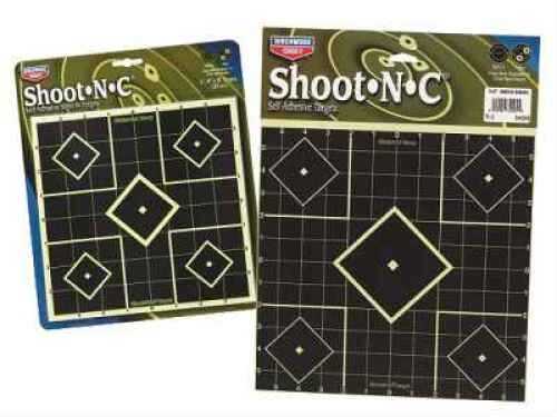 Birchwood Casey 34105 Shoot-N-C Self-Adhesive Paper 8" 5-Diamond Black 6 Pack