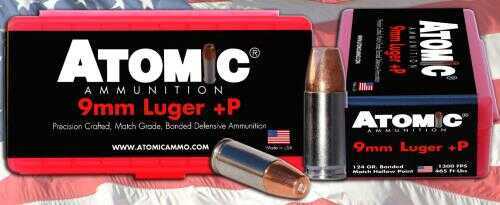 9mm Luger 124 Grain Hollow Point 20 Rounds Atomic Ammunition