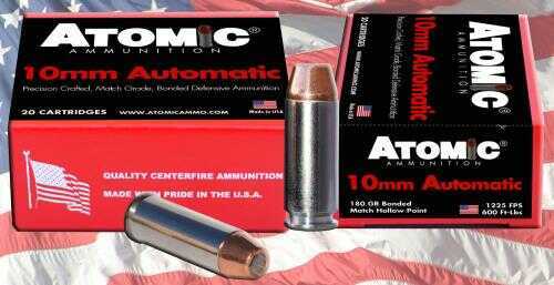 10mm 180 Grain Hollow Point 20 Rounds Atomic Ammunition