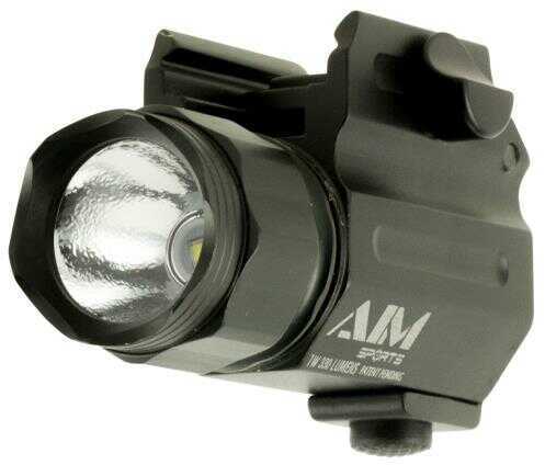 Aim Sports FQ330C Compact Red/Blue/Clear Cree LED 330 Lumens CR123 (2) Battery Black Aluminum