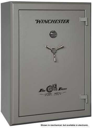 Winchester Safes Big Daddy XLT Electronic Entry Gunmetal Powder Coat 12 Gauge Steel Holds Up To 56 Long Guns Fireproof-