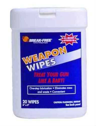 Break-Free Weapon Wipes 20-Pack Dispenser