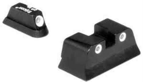 Trijicon 600138 Bright & Tough Night Sights CZ 75 Tritium Green w/White Outline Black
