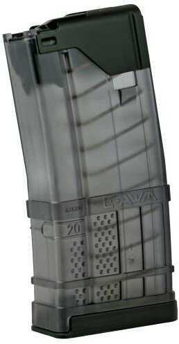 Lancer Magazine L5 Advanced Warfighter 223 Rem Fits AR Rifles 20Rd Translucent Smoke 999-000-2320-02