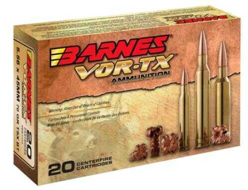 5.56mm Nato 70 Grain Hollow Point 20 Rounds Barnes Ammunition