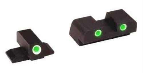 Ameriglo Green Tritium Front/Rear Night Sights For FNP40 Md: FN603