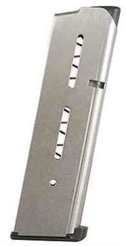 Wilson Combat 47D 1911 45 Automatic Colt Pistol (ACP) 8 rd Stainless Steel Finish Standard Base Pad