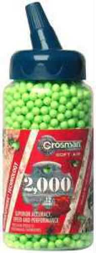 Crosman 2000 Count Soft Air Green Bbs/12 Grams Md: USAP2000