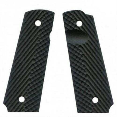 VZ 1911 Operator II Grip Panels Aggressive Textured G10, Black Md: O2BXA